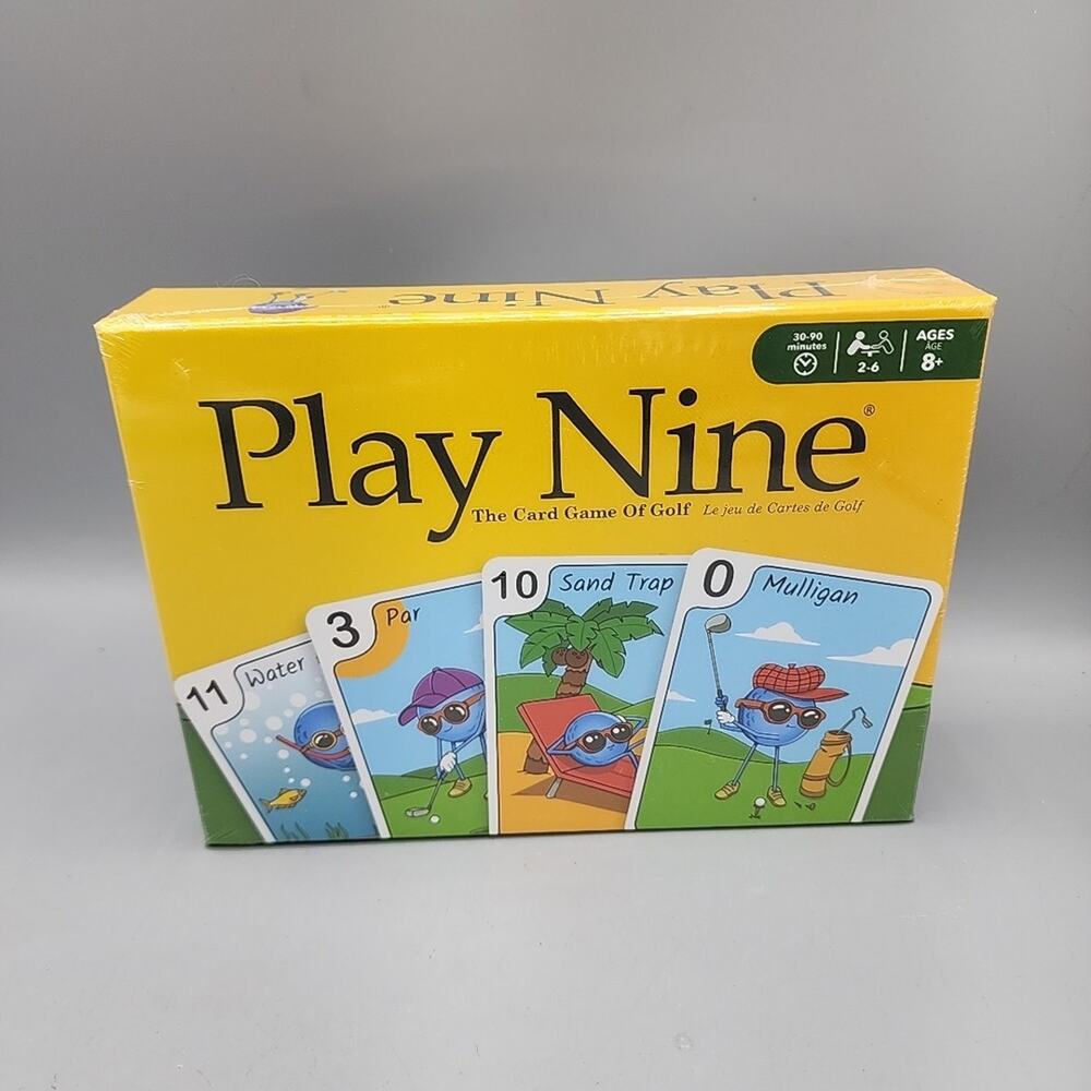 Play Nine The Card Game of Golf Strategy Card Game Ages 8+ Factory Sealed